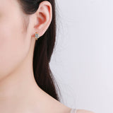 Σκουλαρίκια με Τετράγωνο Σχέδιο