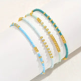 Σετ Λεπτά Βραχιόλια με Χάντρες